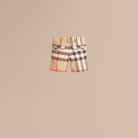 Short en coton à motif check - New Classic