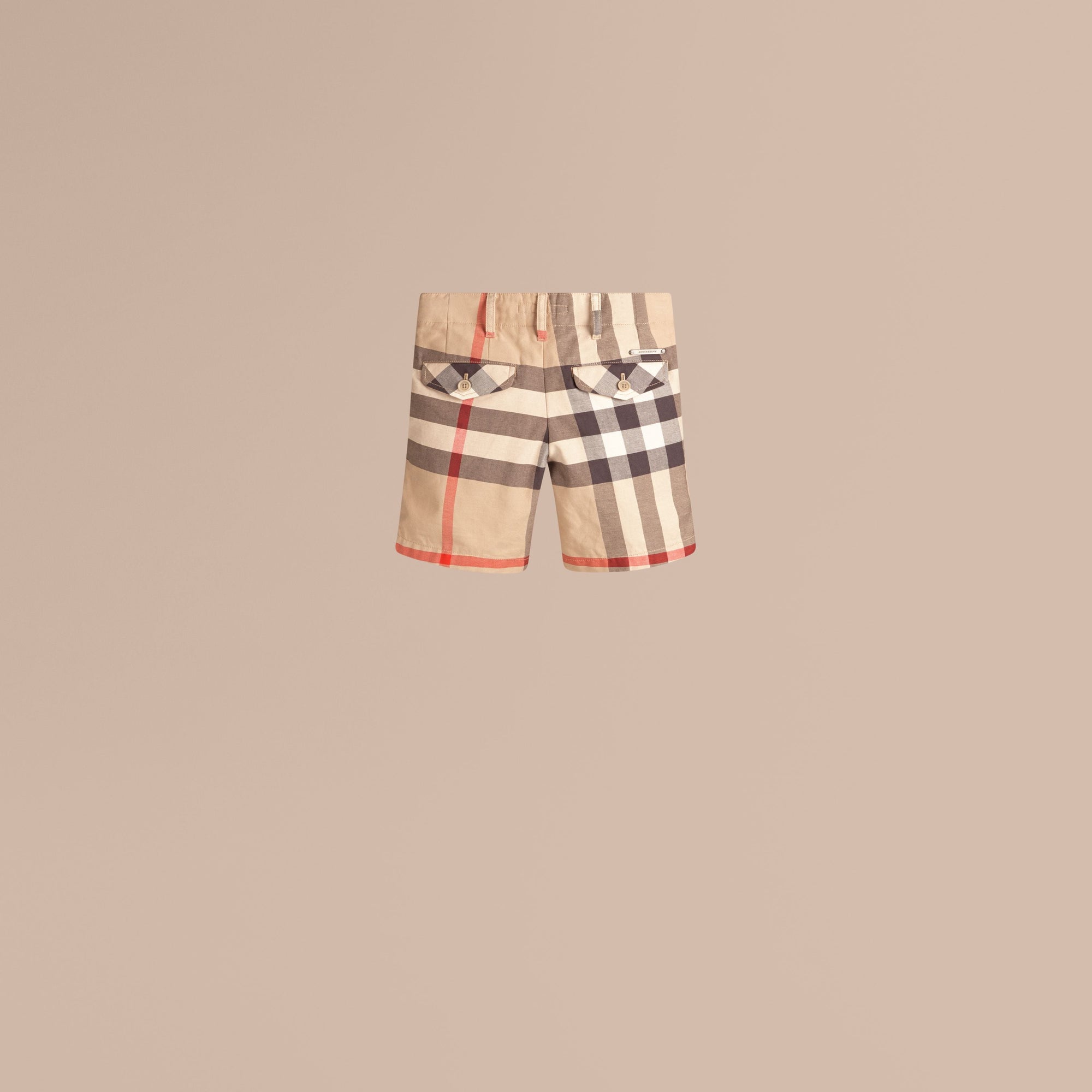 Short en coton à motif check - New Classic