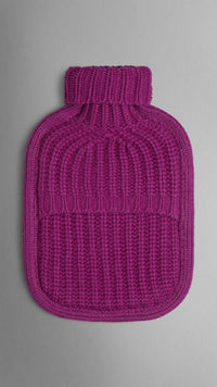 Housse pour bouillotte en cachemire - Magenta Pink
