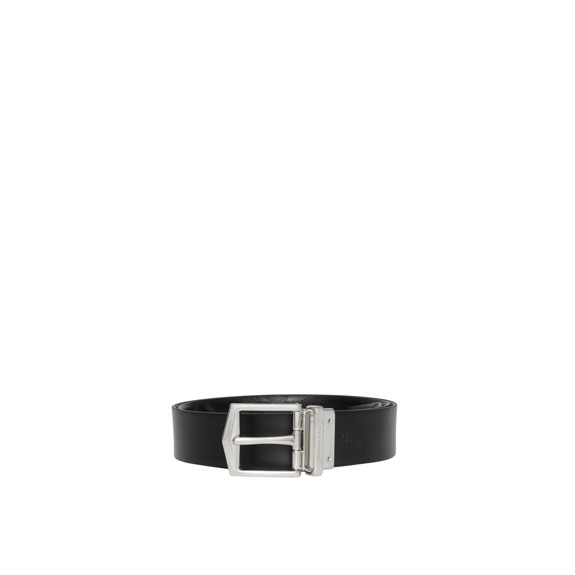 Ceinture réversible en cuir London - Black