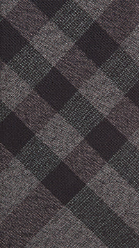 Cravate classique en soie à motif check - Navy