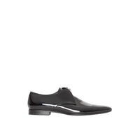 Chaussures à lacets en cuir ciré - Black
