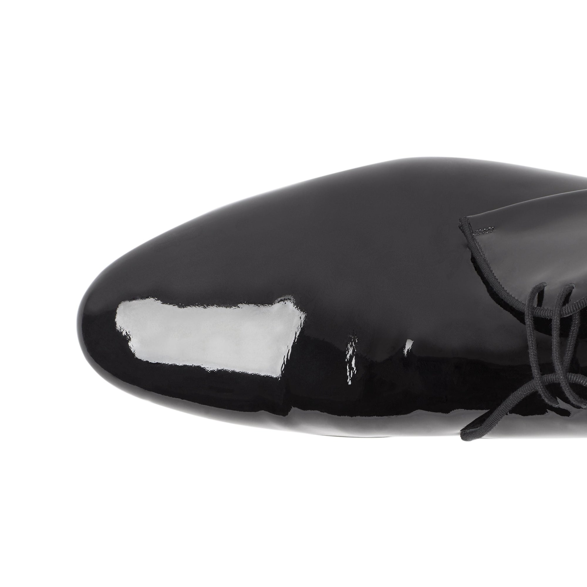 Chaussures à lacets en cuir ciré - Black