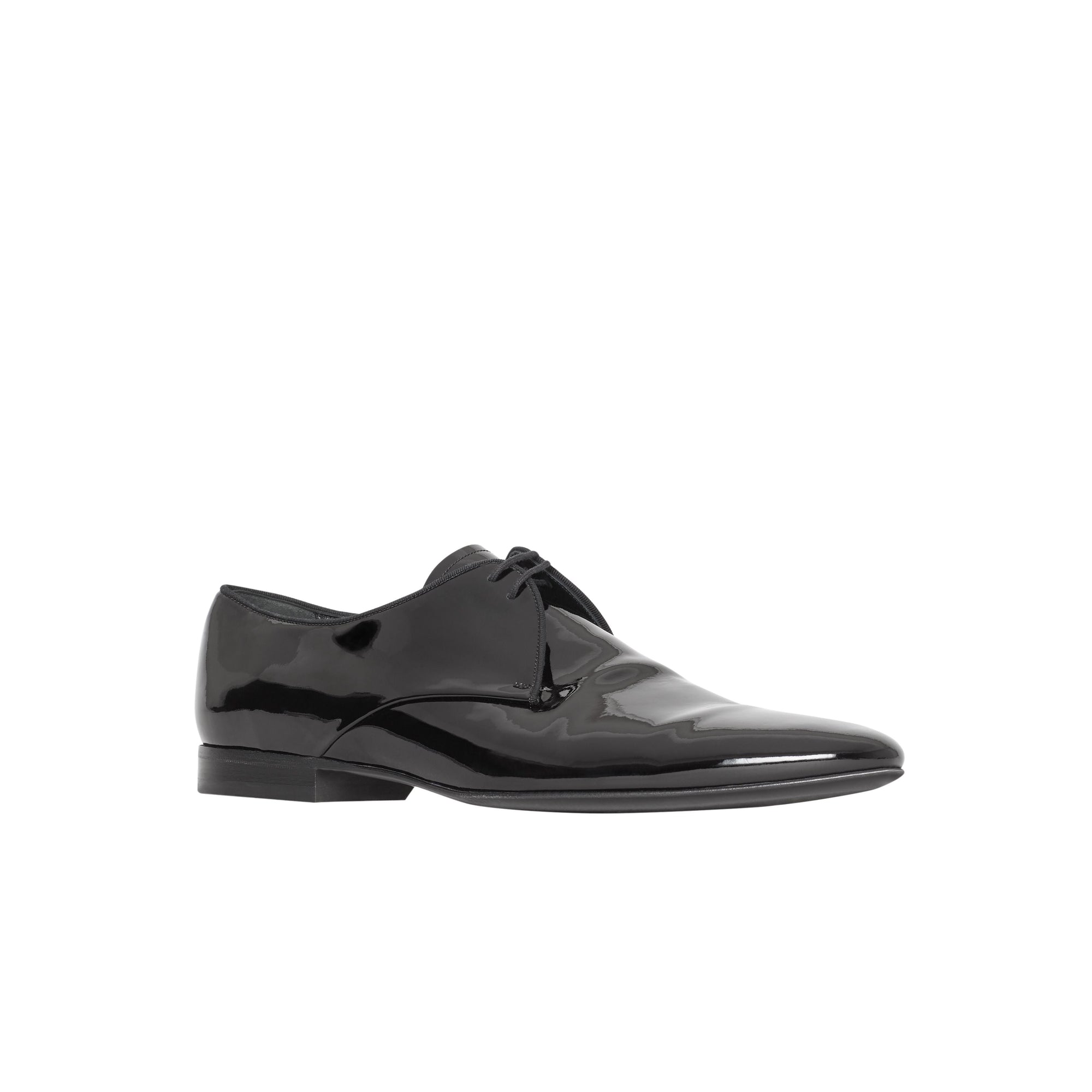 Chaussures à lacets en cuir ciré - Black