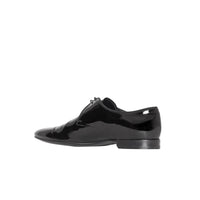 Chaussures à lacets en cuir ciré - Black
