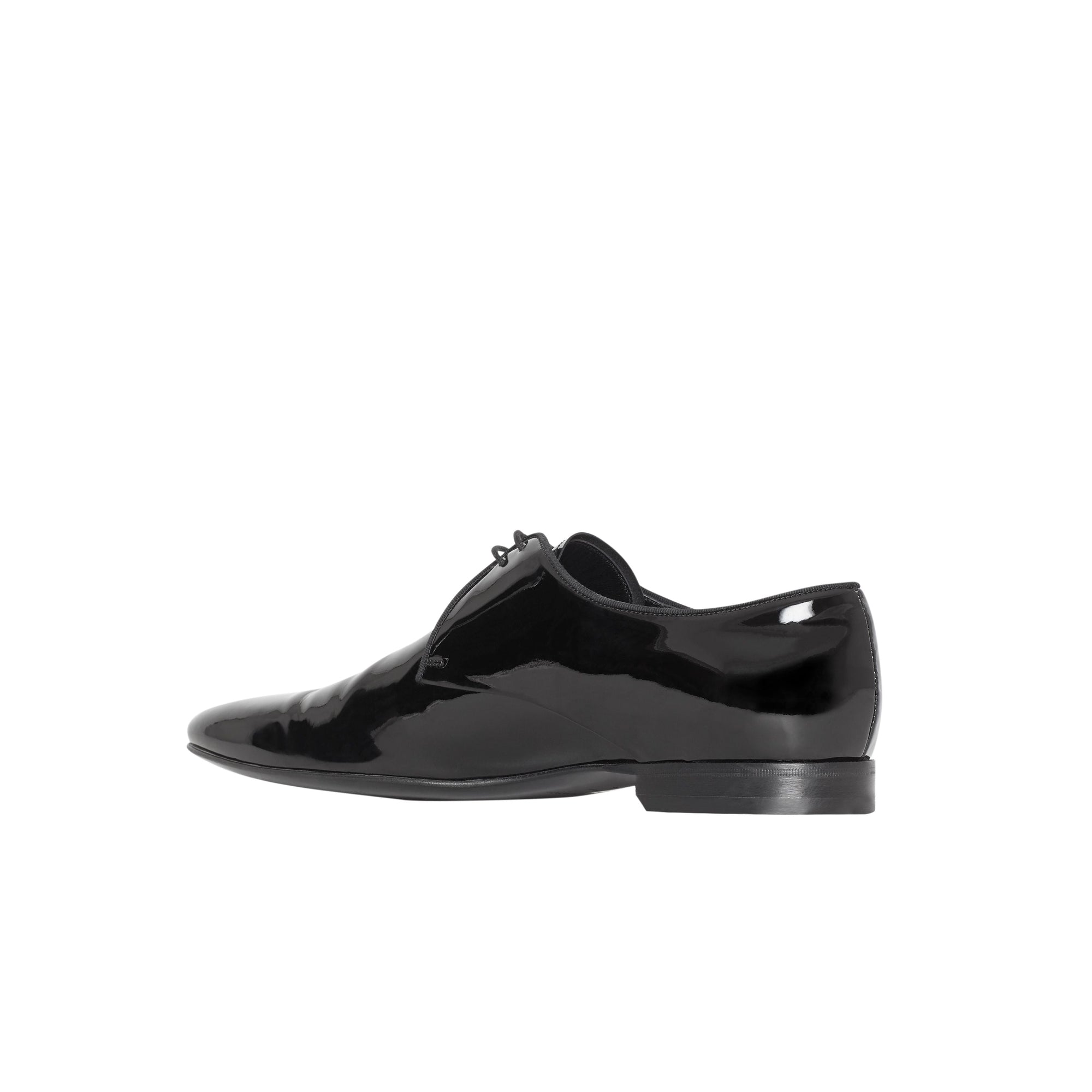 Chaussures à lacets en cuir ciré - Black