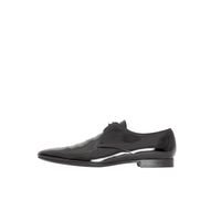 Chaussures à lacets en cuir ciré - Black