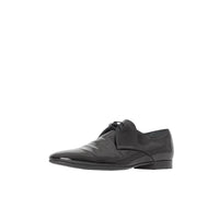 Chaussures à lacets en cuir ciré - Black