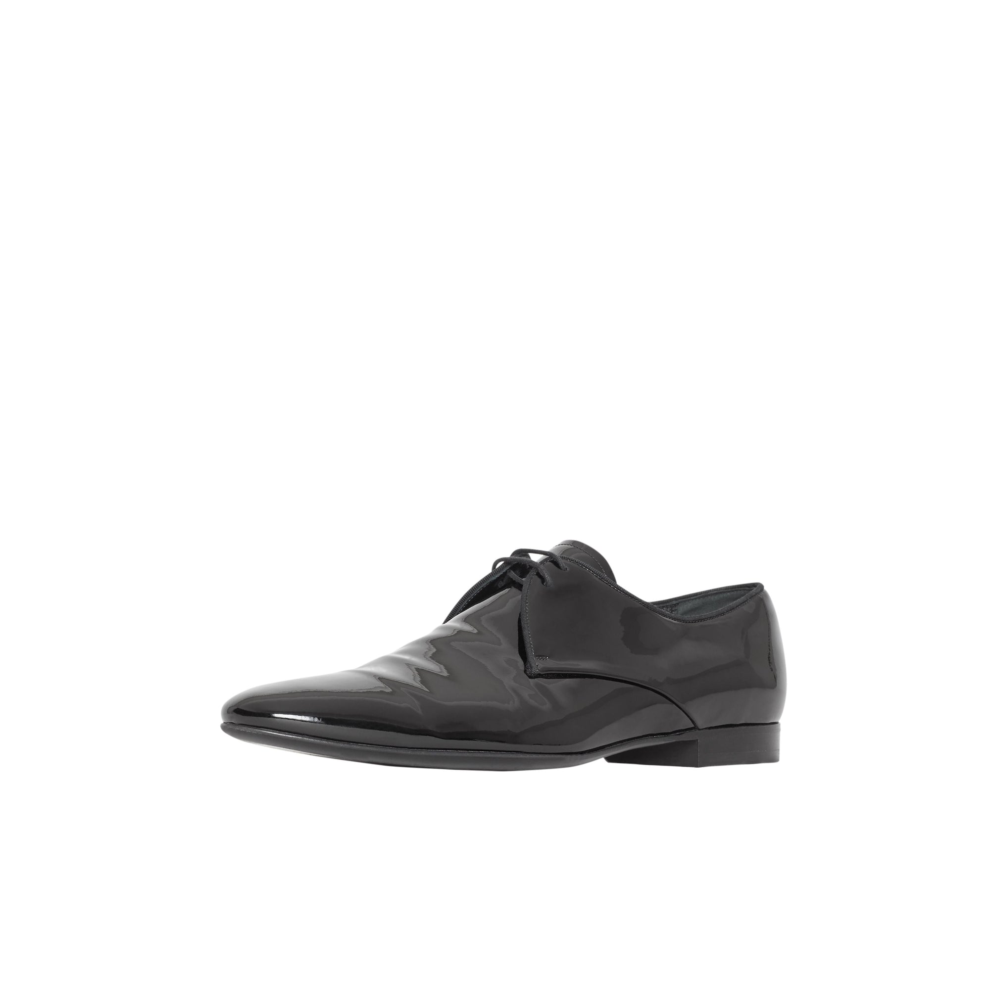 Chaussures à lacets en cuir ciré - Black