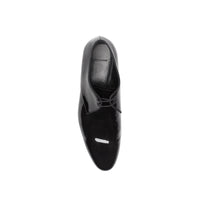 Chaussures à lacets en cuir ciré - Black