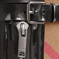 Bottes de pluie ceinturées avec éléments check - Black