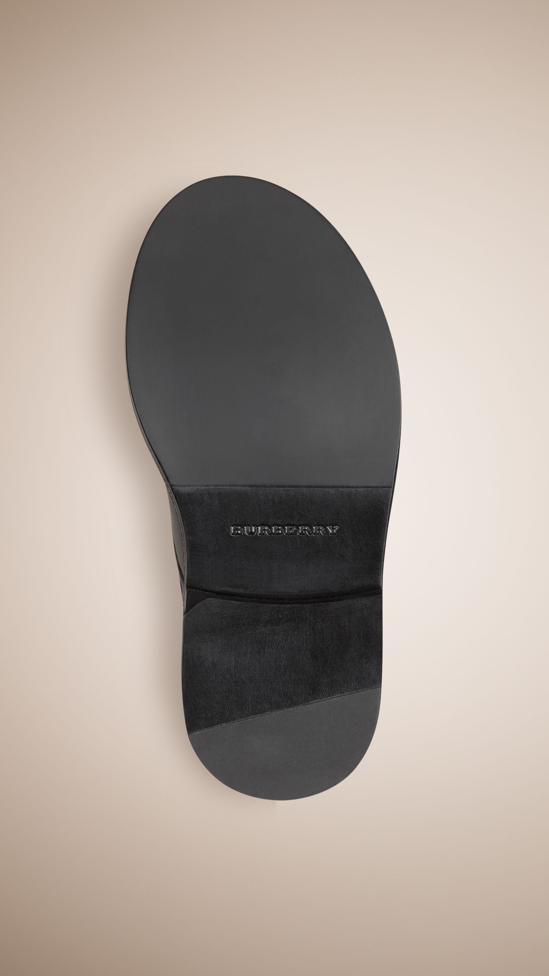 Chaussures Richelieu en cuir avec embout - Black