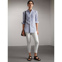 Jean skinny taille basse raccourci - White