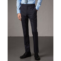 Costume de coupe étroite en laine - Navy