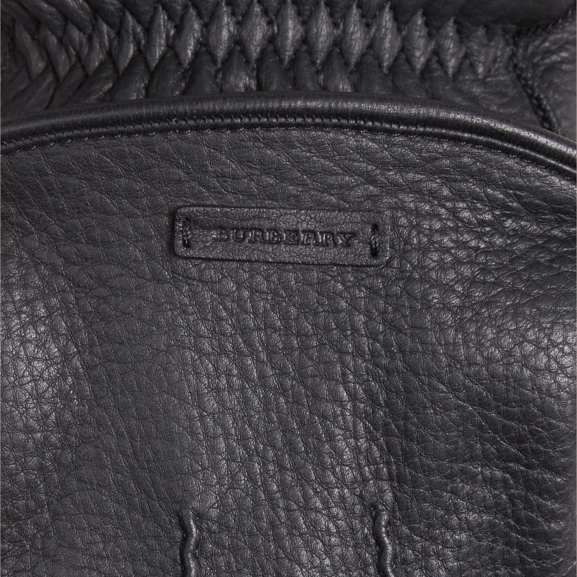 Gants en peau de cerf doublés de fourrure - Black