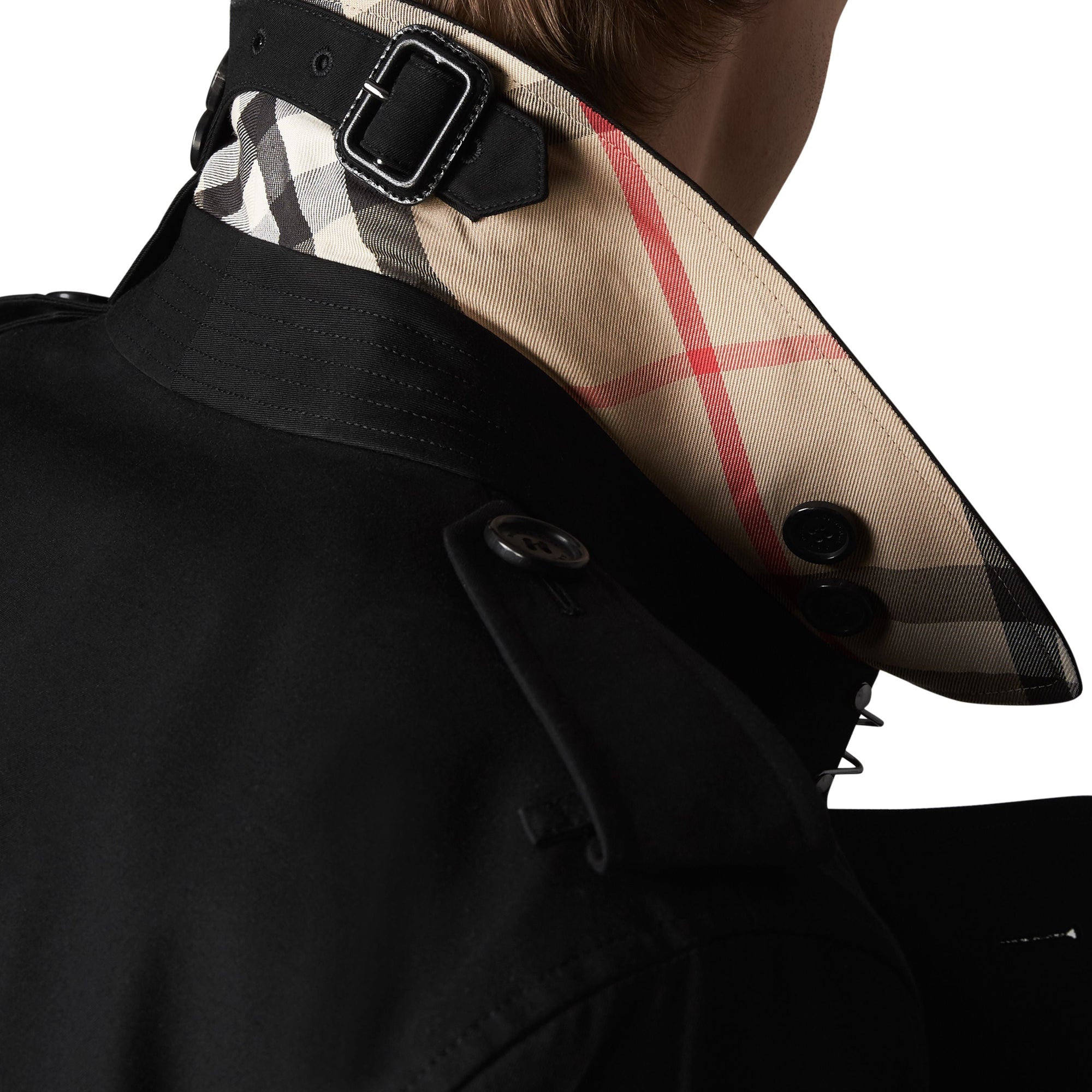 The Kensington Trench mi-long - Black