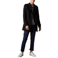 The Kensington Trench mi-long - Black