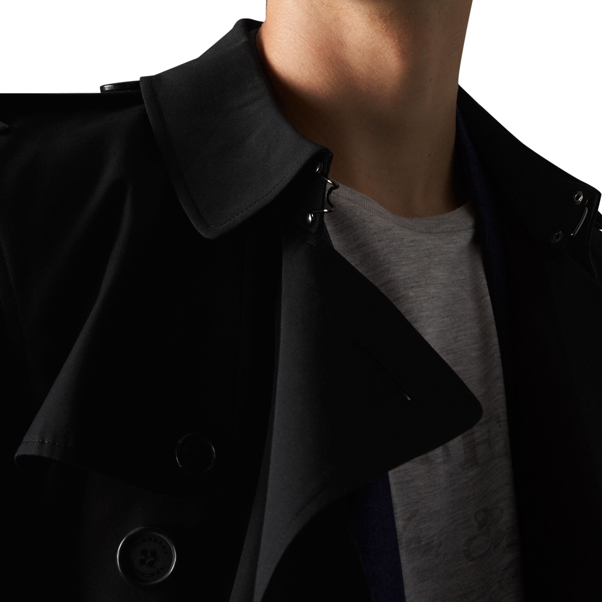 The Kensington Trench mi-long - Black