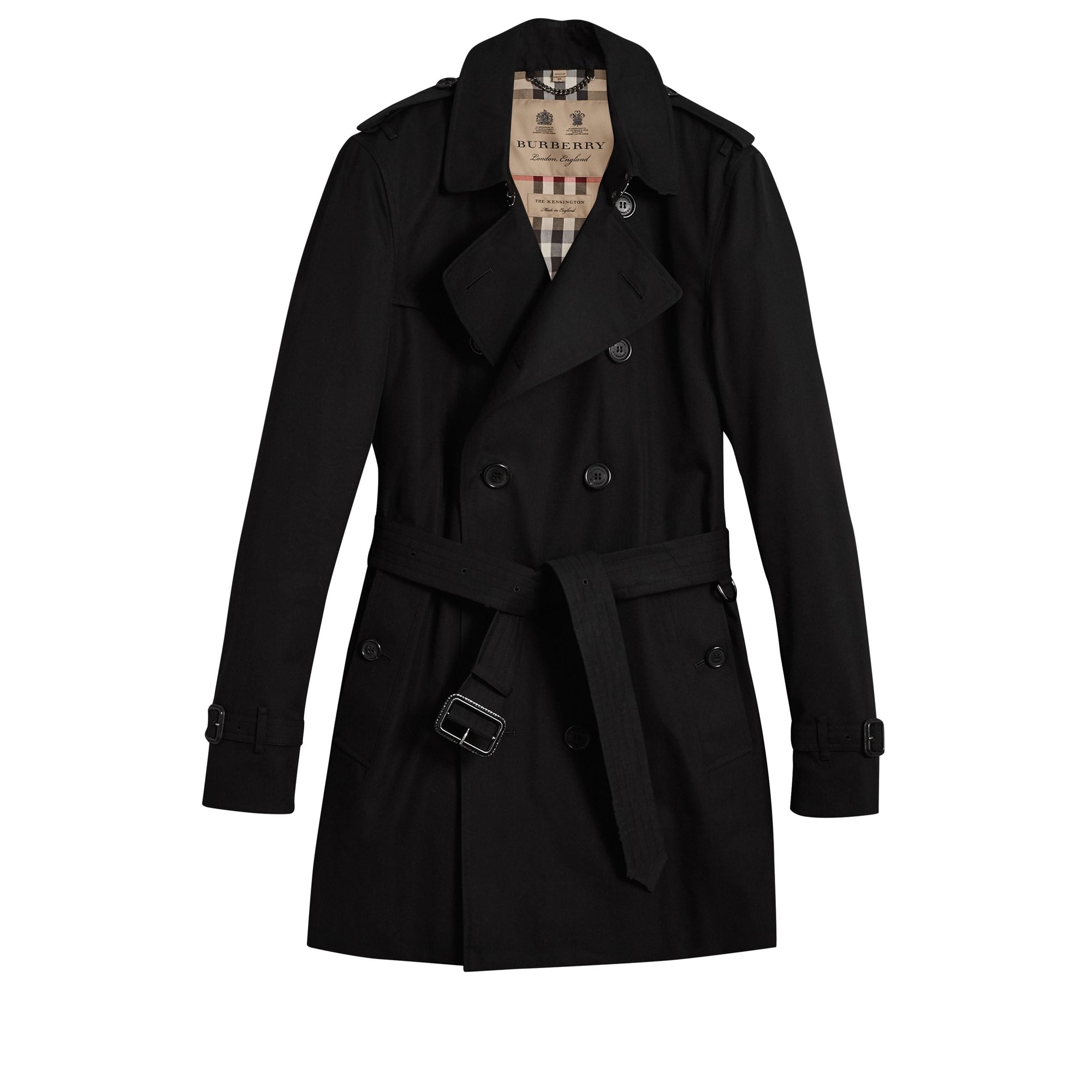 The Kensington Trench mi-long - Black