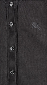 Cardigan en coton avec garnitures ajourées - Black