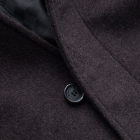 Paletot en laine vierge et cachemire - Dark Grey Melange
