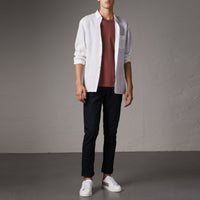 Pantalon chino slim en coton - Ink