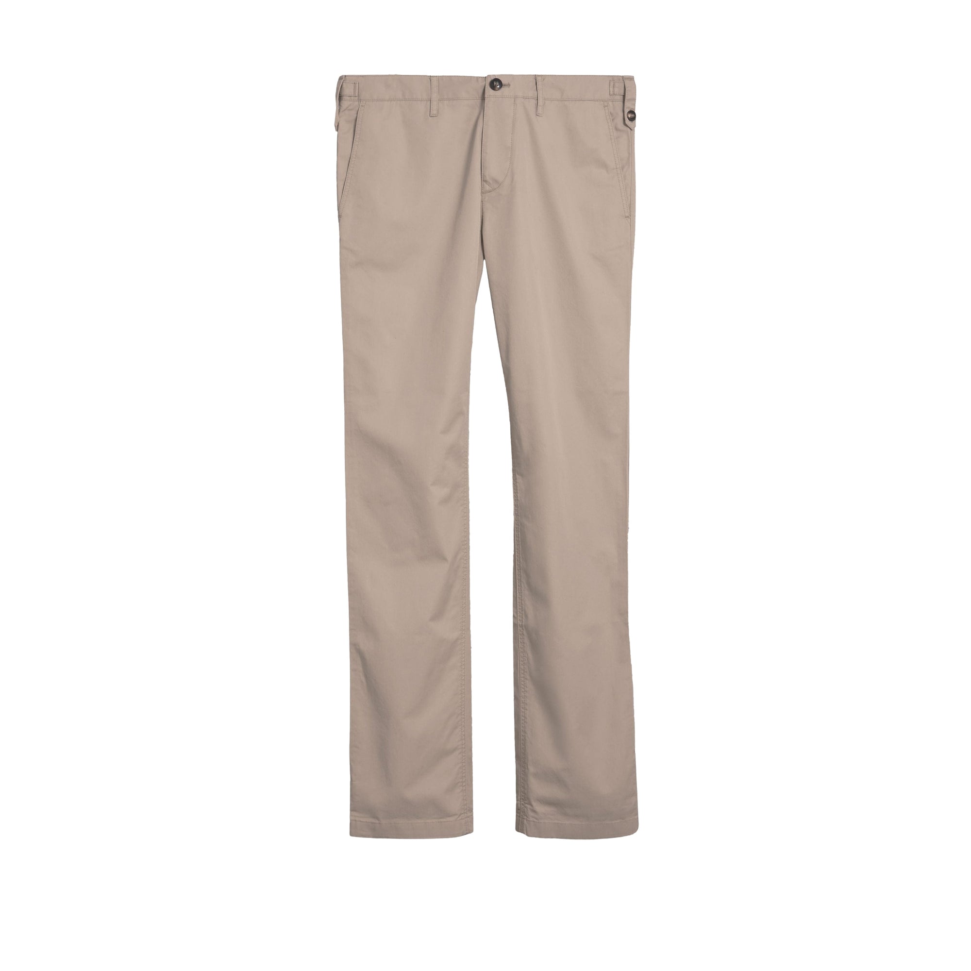 Pantalon chino de coupe droite en coton - Taupe
