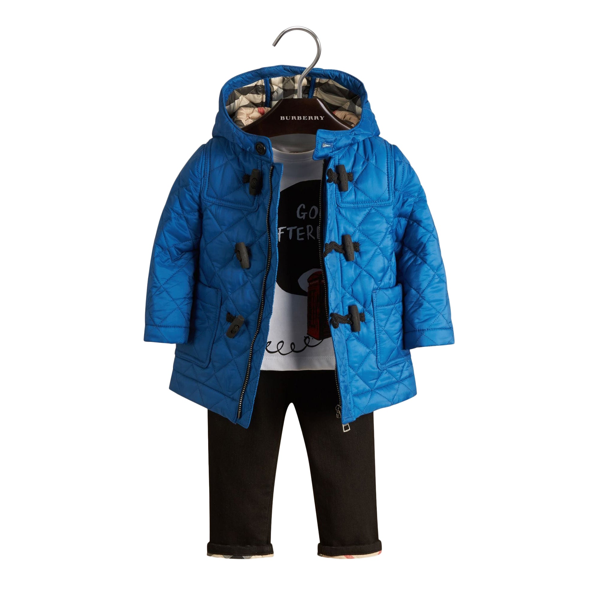 Duffle-coat capitonné - Cerulean Blue