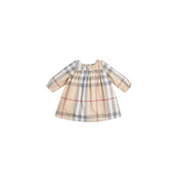 Robe en coton à motif check - Pale Stone