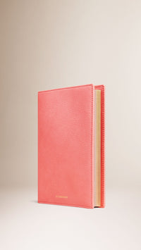 Agenda A5 en cuir grainé - Mauve Pink