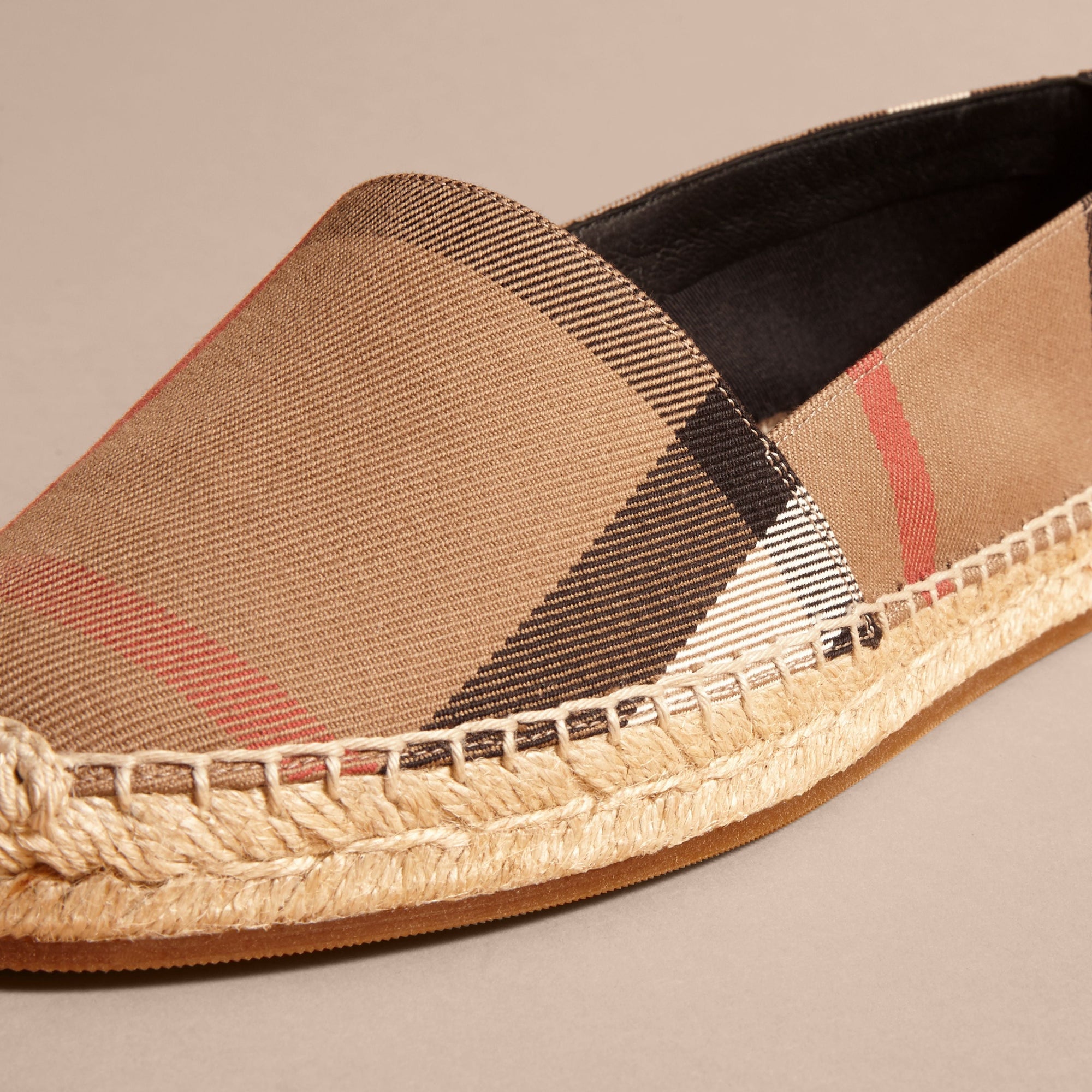 Espadrilles en toile Canvas check et cuir - Classic Check