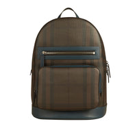 Sac à dos à motif Smoked check - Teal Blue