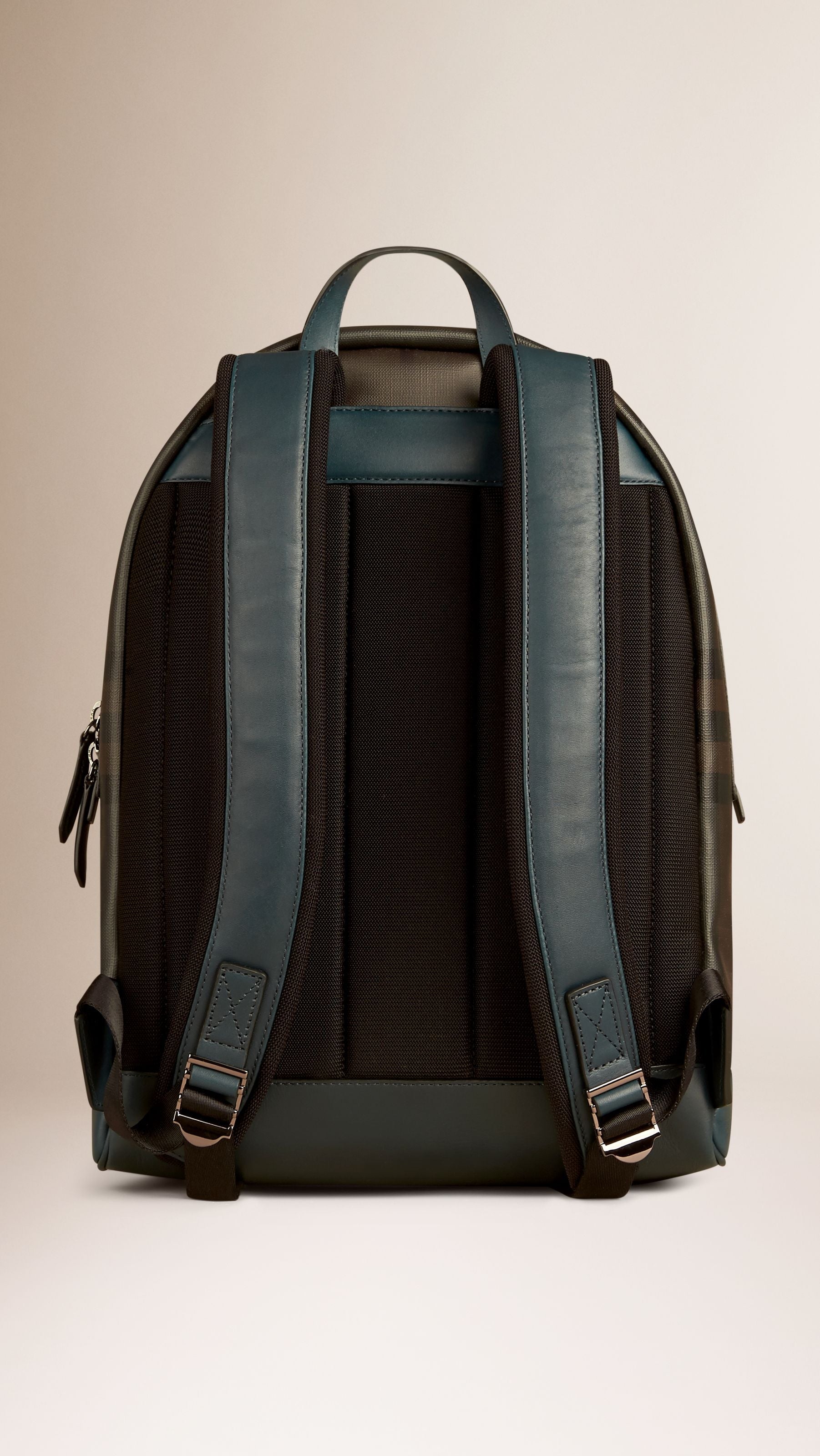 Sac à dos à motif Smoked check - Teal Blue