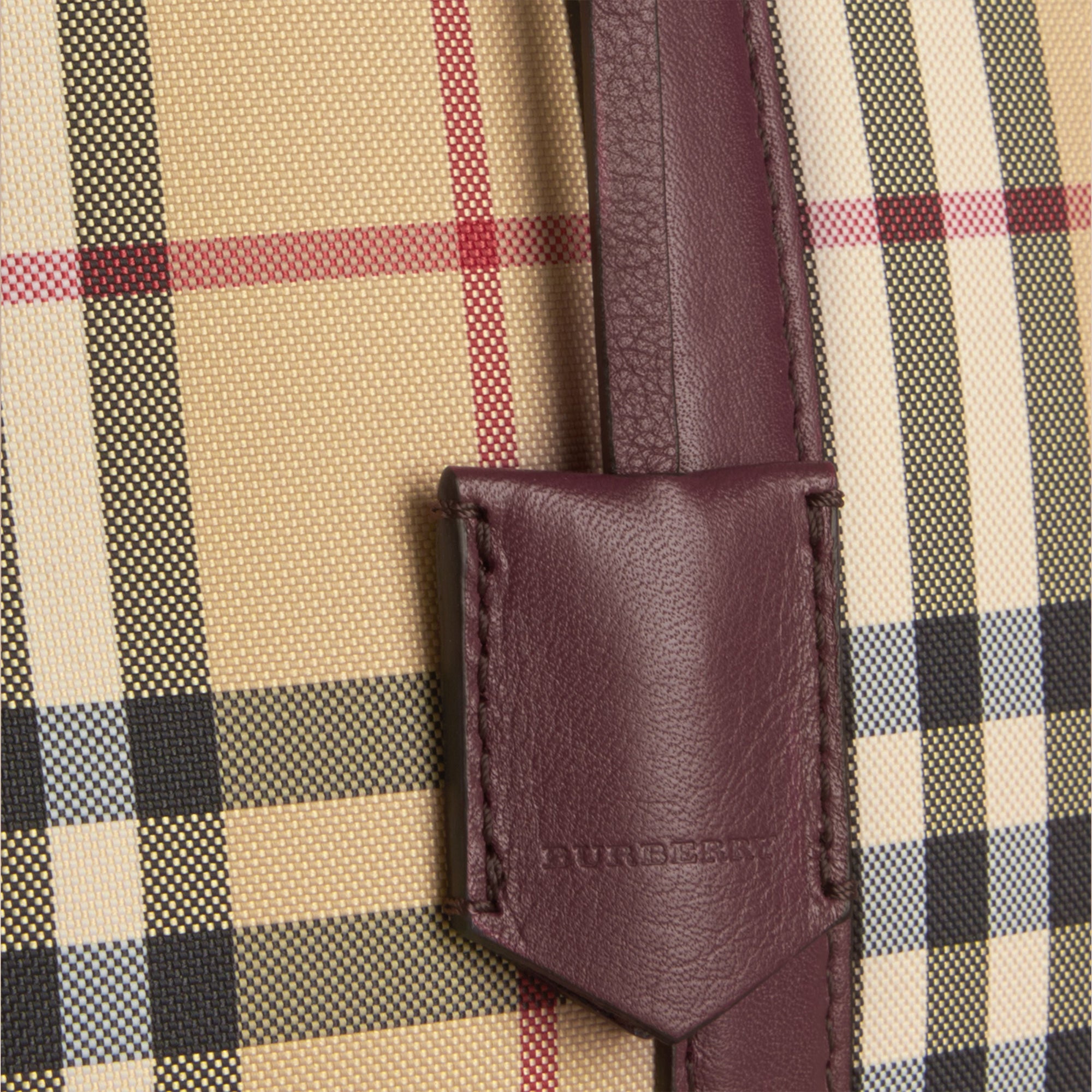 Petit sac The Orchard à motif Horseferry Check - Honey & Deep Claret