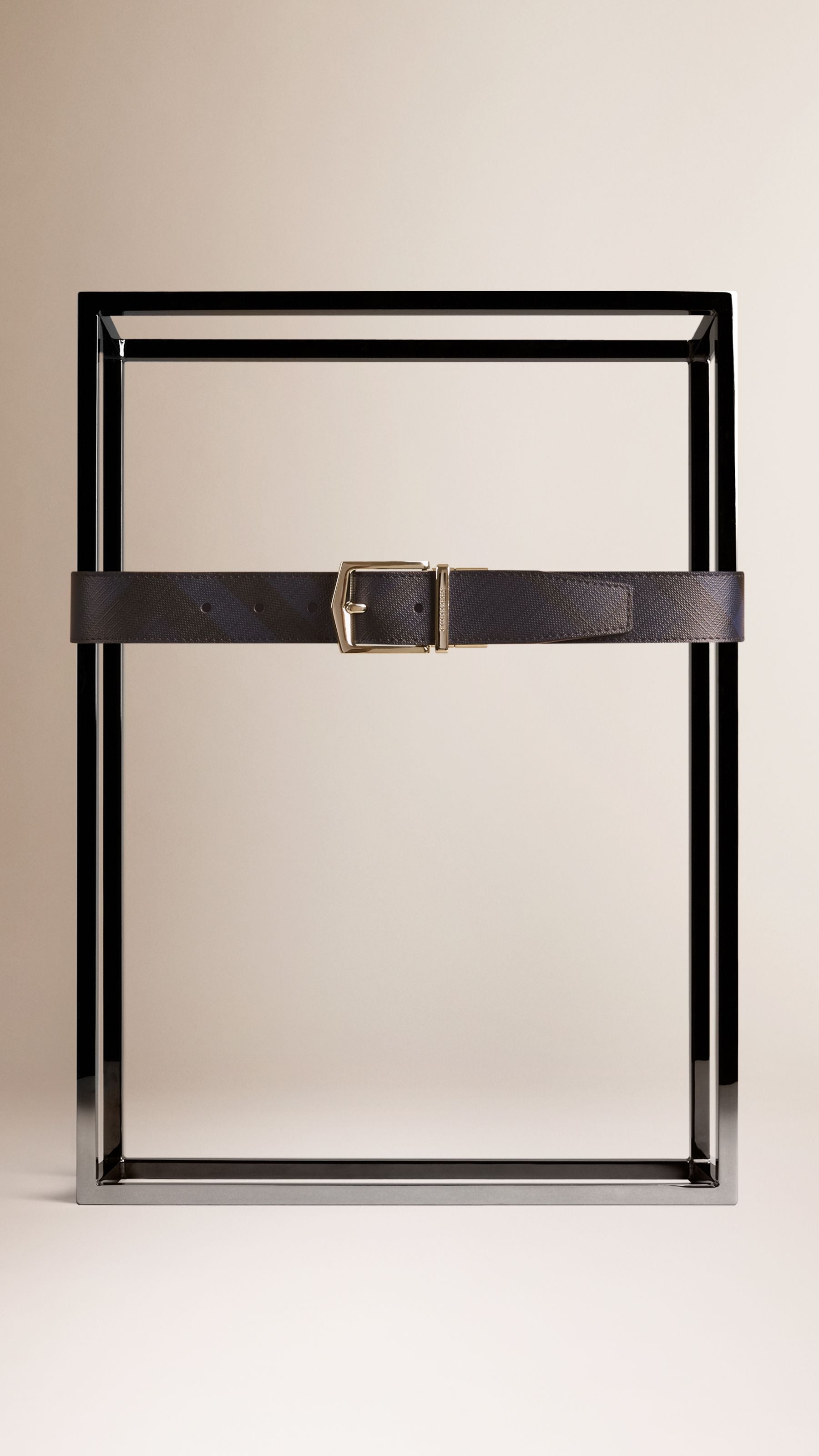 Ceinture classique à boucle et réversible - Navy & Black