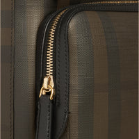 Sac à dos à motif London check - Chocolate & Black