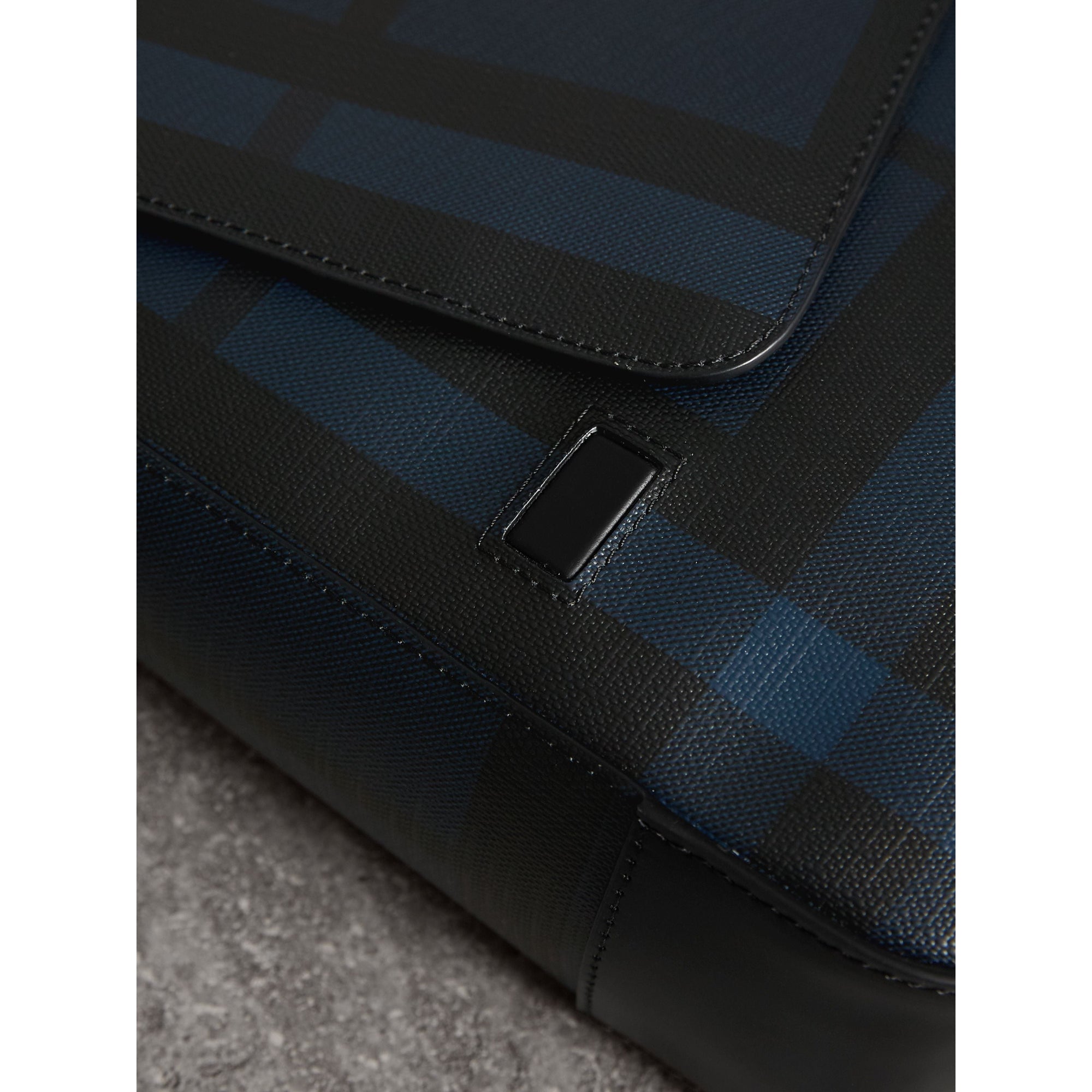 Sac à bandoulière à motif Smoked check - Navy & Black