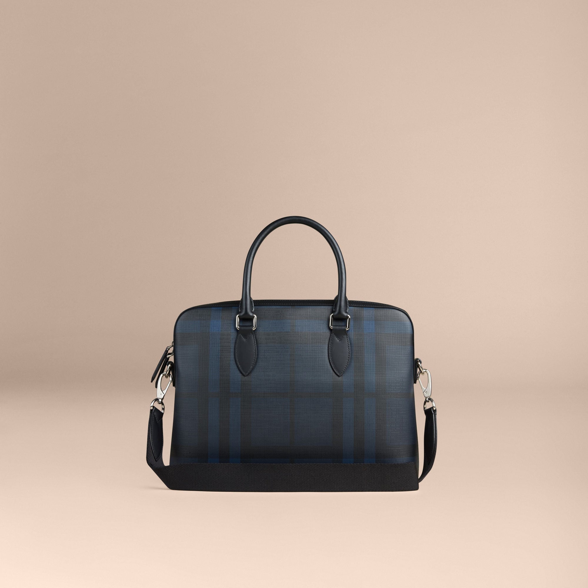 Sac The Barrow à motif London check - Navy & Black