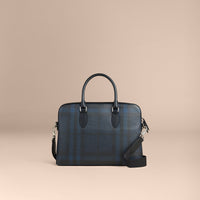 Sac The Barrow à motif London check - Navy & Black