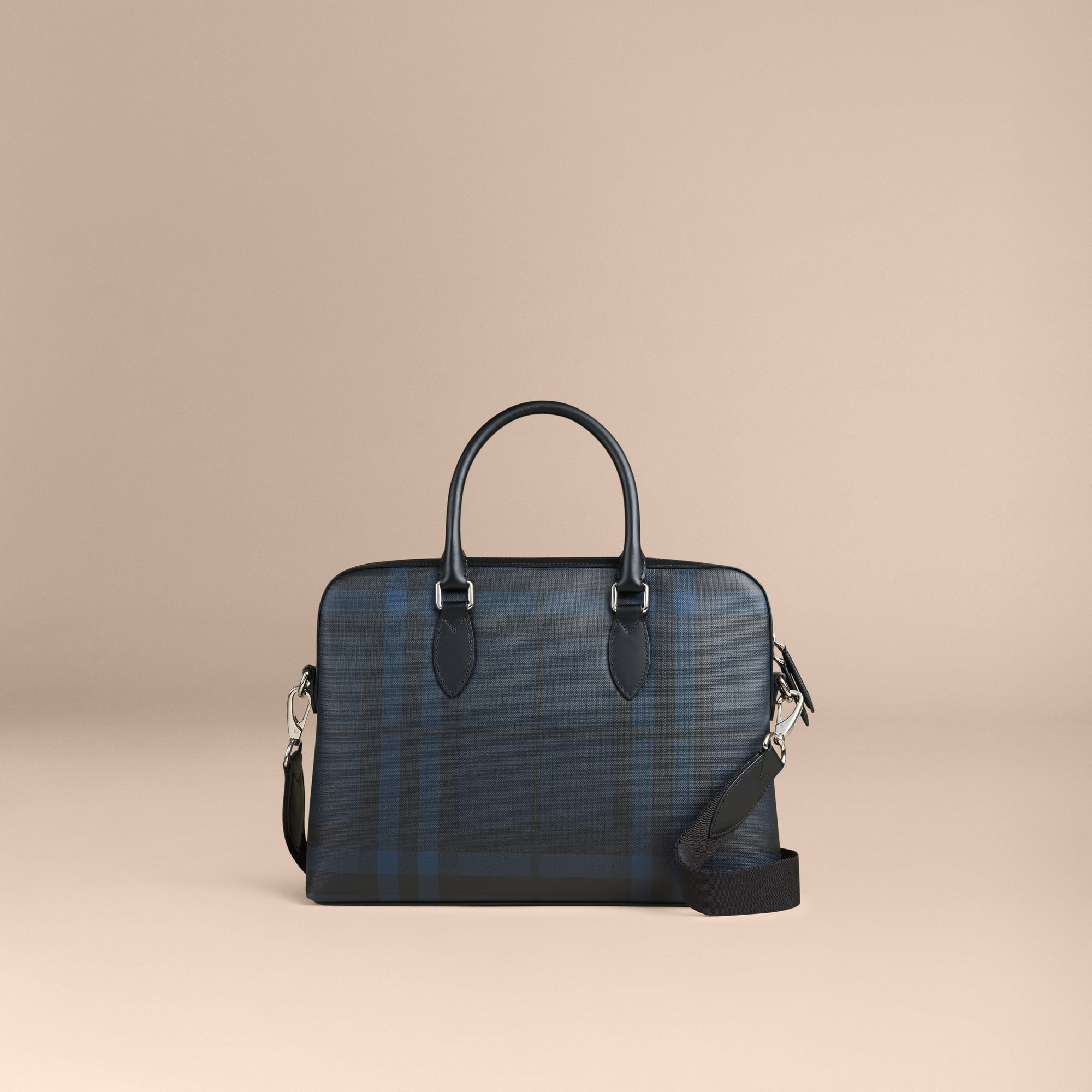 Sac The Barrow à motif London check - Navy & Black