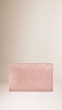 Porte-cartes en cuir London - Pale Orchid