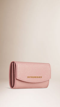 Porte-cartes en cuir London - Pale Orchid