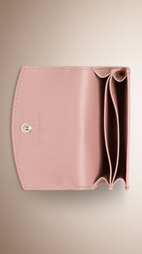 Porte-cartes en cuir London - Pale Orchid