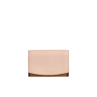Portefeuille continental en coton House check et cuir - Pale Orchid