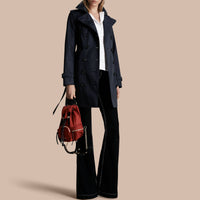 The Sandringham Trench-coat Heritage mi-long - Navy