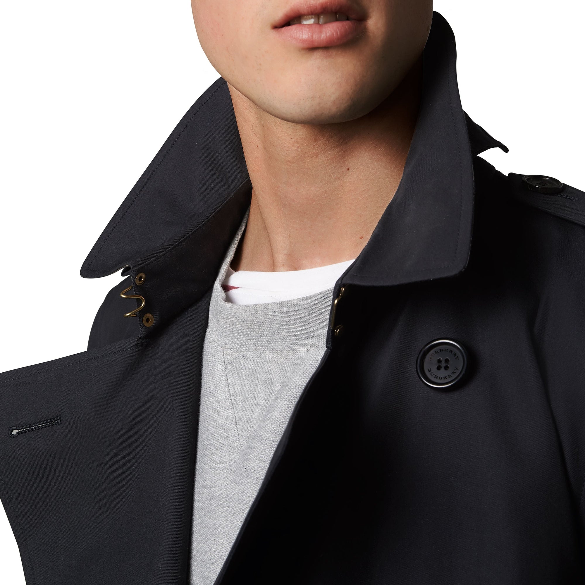 The Kensington Trench mi-long - Navy