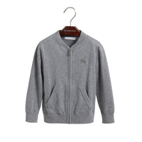 Cardigan bomber avec coudières à motif check - Mid Grey Melange
