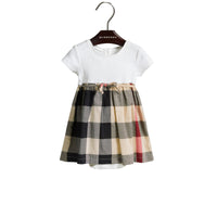 Robe t-shirt en jersey de coton à motif check - New Classic Check
