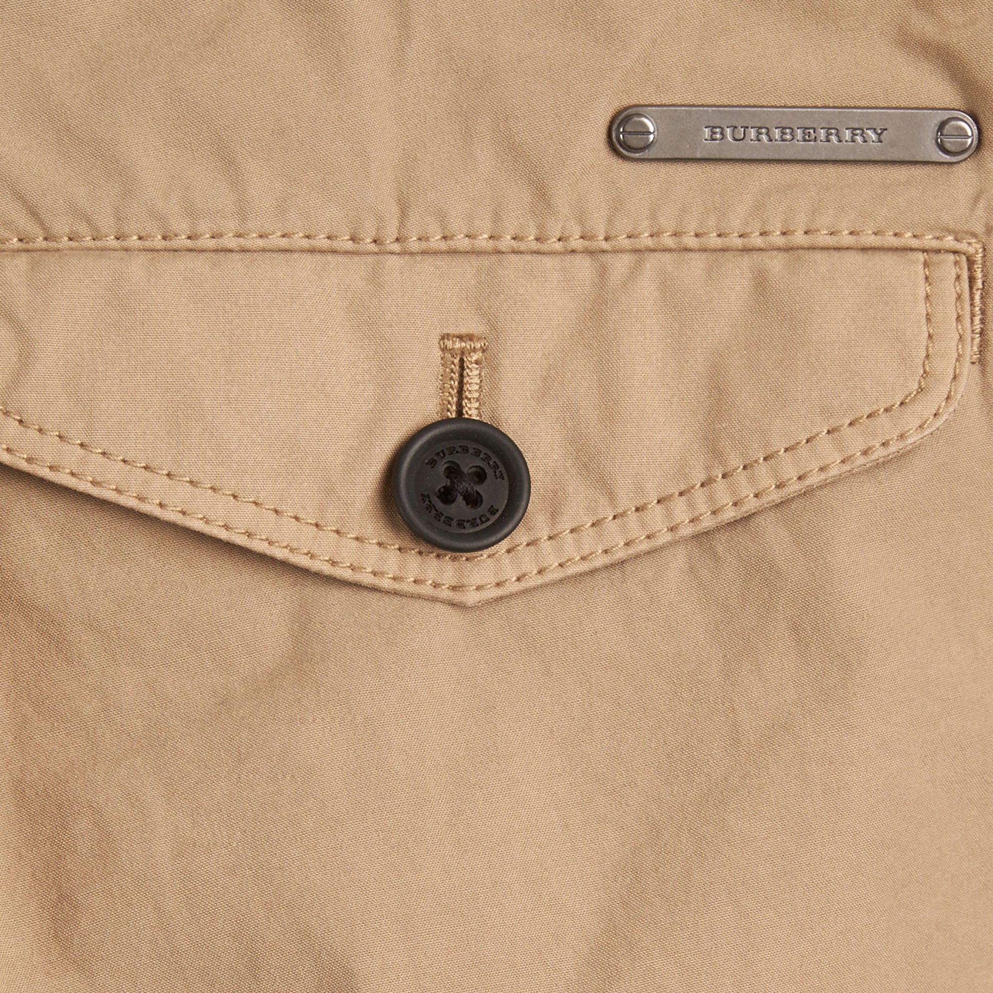 Pantalon chino léger en sergé de coton - Honey