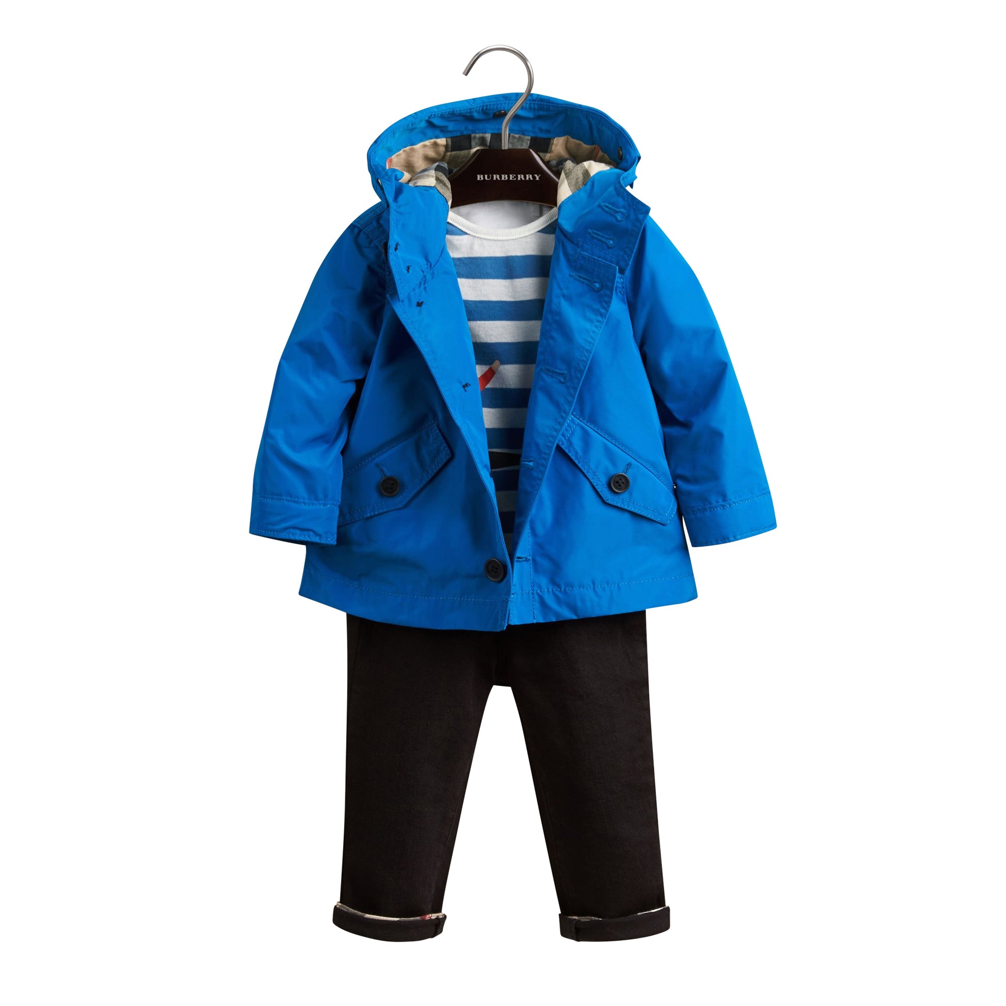 Parka repliable en tissu technique - Mineral Blue